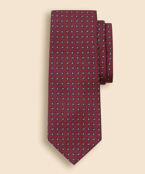Brooks Brothers / ブルックス ブラザーズ ネクタイ | シルク オールオーバーペイズリー ジャカードタイ（レッド）