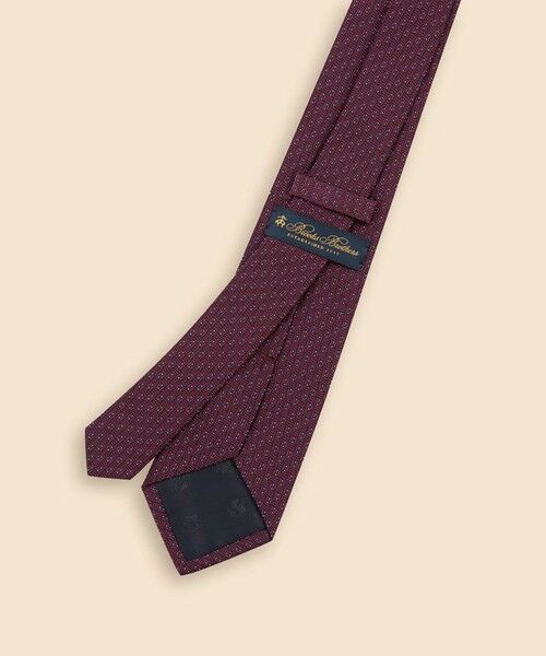 Brooks Brothers / ブルックス ブラザーズ ネクタイ | シルク／コットン　ジオメトリック　ジャカードタイ | 詳細3