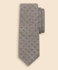 Brooks Brothers / ブルックス ブラザーズ ネクタイ | シルク　メランジ　ダイアモンドモチーフ　ジャカードタイ