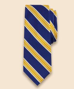 Brooks Brothers / ブルックス ブラザーズ ネクタイ | シルク／コットン　モガドール　レイルロードストライプタイ