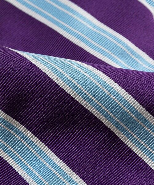 Brooks Brothers / ブルックス ブラザーズ ネクタイ | シルク／コットン　モガドール　レイルロードストライプタイ | 詳細4