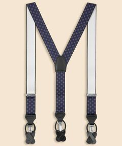 Brooks Brothers / ブルックス ブラザーズ ベルト・サスペンダー | ポリエステルストレッチ　メダリオン　２Wayサスペンダー　Made in USA