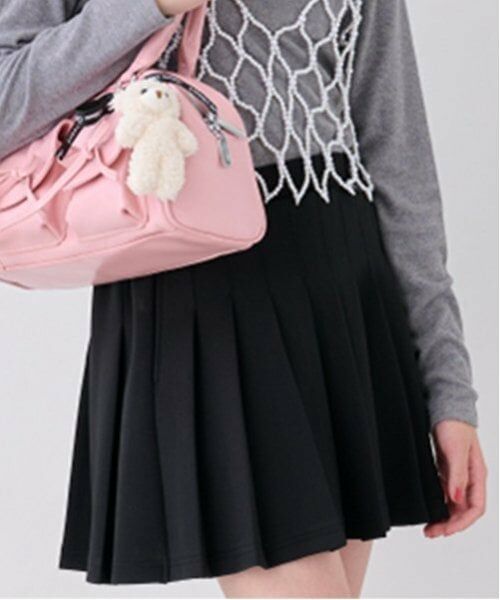 by LOVEiT / バイ ラビット ミニ・ひざ丈スカート | ゴルフミニスカート(インパンツ付き)(黒)