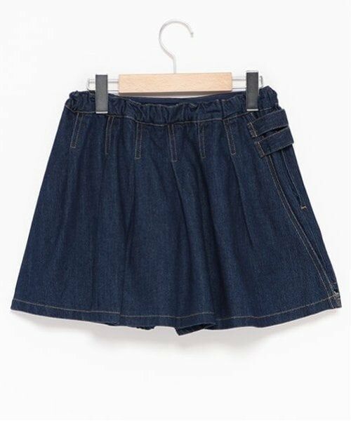 by LOVEiT / バイ ラビット ショート・ハーフ・半端丈パンツ | ラップ付き風デニムパンツ | 詳細2