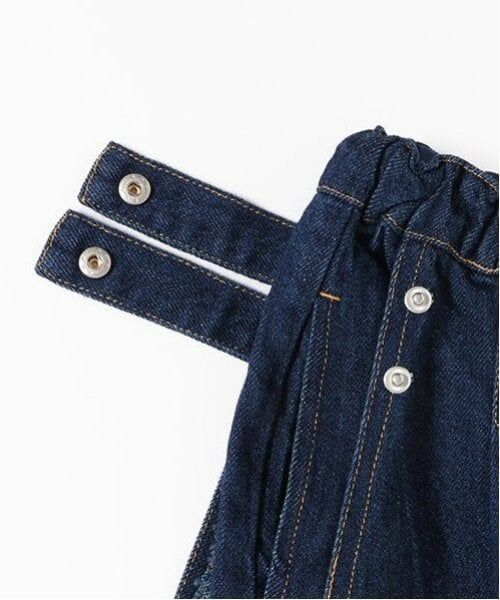 by LOVEiT / バイ ラビット ショート・ハーフ・半端丈パンツ | ラップ付き風デニムパンツ | 詳細6