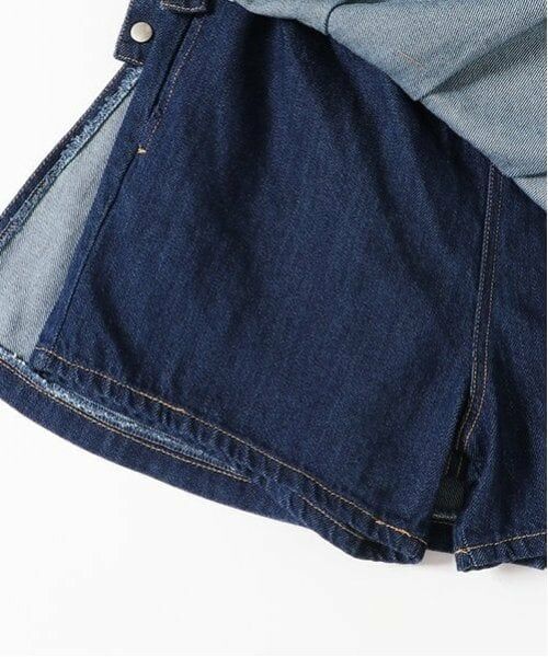 by LOVEiT / バイ ラビット ショート・ハーフ・半端丈パンツ | ラップ付き風デニムパンツ | 詳細8