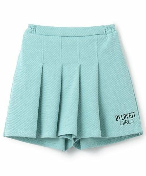 by LOVEiT / バイ ラビット ミニ・ひざ丈スカート | キルト風ジャカードスカパン（ブルー グレー）