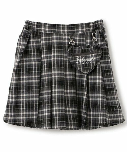 by LOVEiT / バイ ラビット ミニ・ひざ丈スカート | ハートポシェットスカート(グレー)