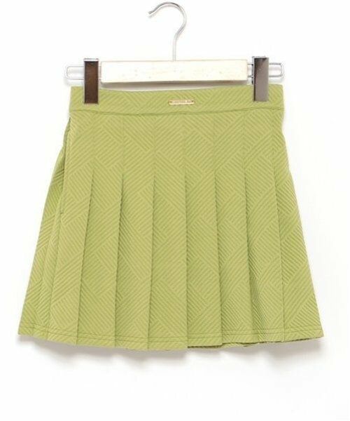by LOVEiT / バイ ラビット ミニ・ひざ丈スカート | タックスカート(ライム)