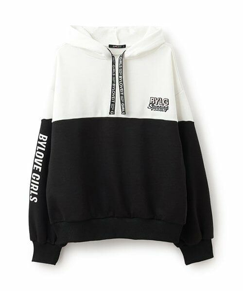 by LOVEiT / バイ ラビット パーカー | 切り替えパーカー（オフ ホワイト）