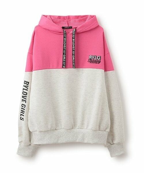 by LOVEiT / バイ ラビット パーカー | 切り替えパーカー（ピンク）