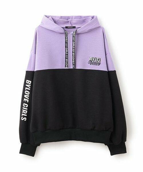 by LOVEiT / バイ ラビット パーカー | 切り替えパーカー（ラベンダー）