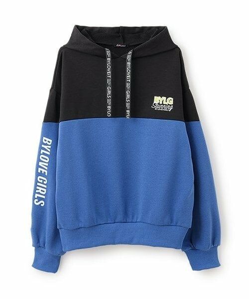 by LOVEiT / バイ ラビット パーカー | 切り替えパーカー（黒）