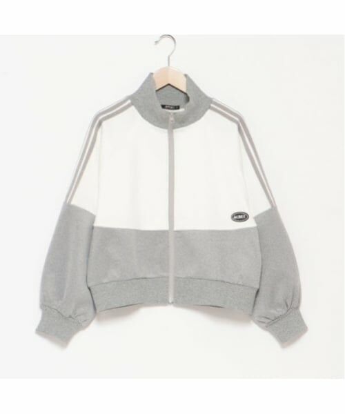 by LOVEiT / バイ ラビット カーディガン・ボレロ | 短丈トラックジャケット（ミディアム グレー）