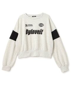 by LOVEiT / バイ ラビット スウェット | 袖切り替えプルオーバー