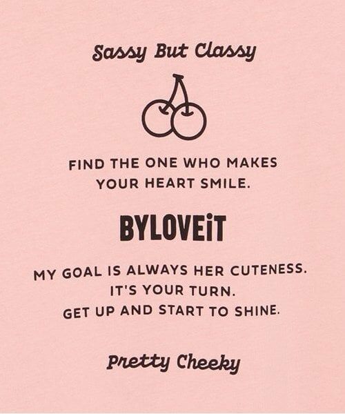 by LOVEiT / バイ ラビット Tシャツ | チェリープリントロングTシャツ | 詳細3