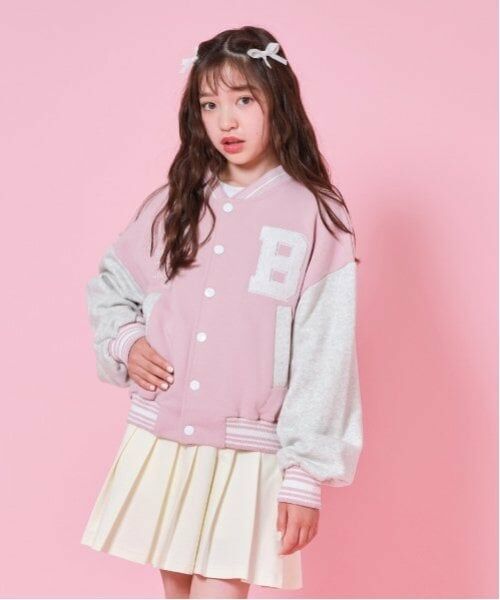 by LOVEiT / バイ ラビット カーディガン・ボレロ | 裏毛スタジャン(ピンク)