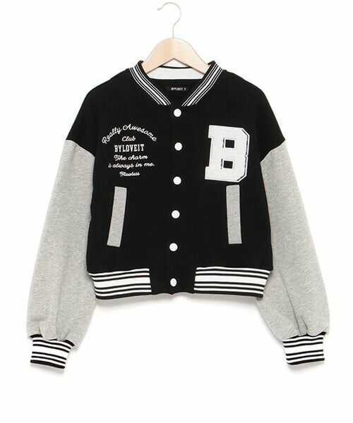 by LOVEiT / バイ ラビット カーディガン・ボレロ | 裏毛スタジャン(黒)