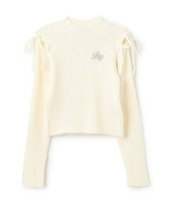 by LOVEiT / バイ ラビット ニット・セーター | 肩リボンニット