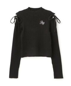 by LOVEiT / バイ ラビット ニット・セーター | 肩リボンニット