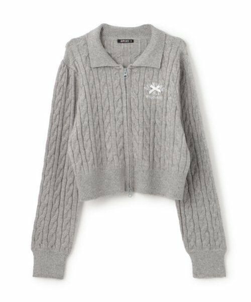 by LOVEiT / バイ ラビット カーディガン・ボレロ | ダブルジップニットカーディガン | 詳細11