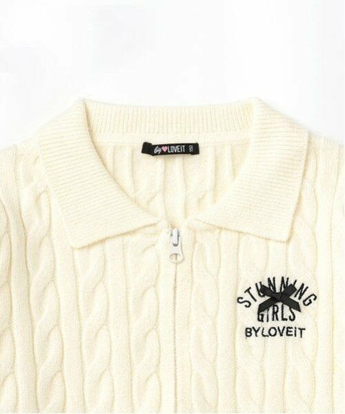 by LOVEiT / バイ ラビット カーディガン・ボレロ | ダブルジップニットカーディガン | 詳細3