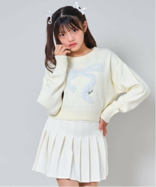 by LOVEiT / バイ ラビット ニット・セーター | リボンニット（オフ ホワイト）