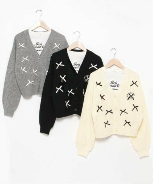 by LOVEiT / バイ ラビット カーディガン・ボレロ | リボンカーディガンTシャツセット | 詳細11