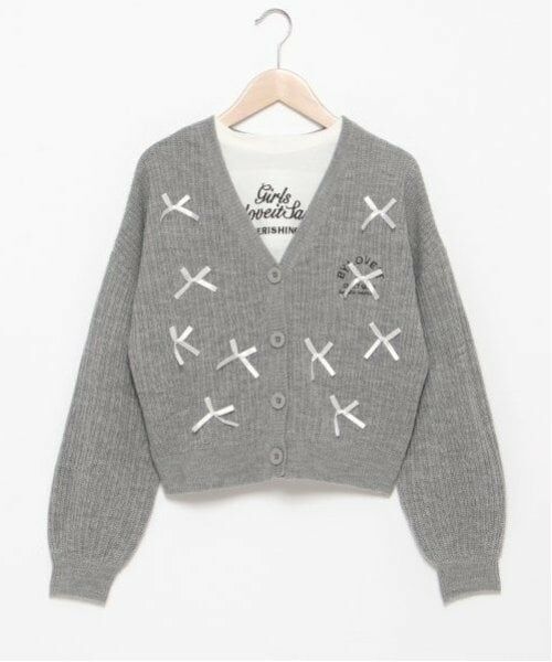 by LOVEiT / バイ ラビット カーディガン・ボレロ | リボンカーディガンTシャツセット | 詳細13
