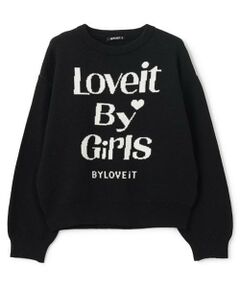 by LOVEiT / バイ ラビット ニット・セーター | ロゴジャカードニット
