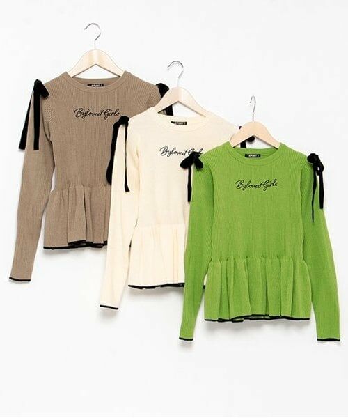 by LOVEiT / バイ ラビット ニット・セーター | ペプラムリボンプルオーバー | 詳細8