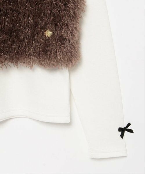 by LOVEiT / バイ ラビット Tシャツ | フェイクラムビスチェTシャツセット | 詳細9