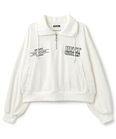 by LOVEiT / バイ ラビット スウェット | 衿つきハーフZIPプルオーバー