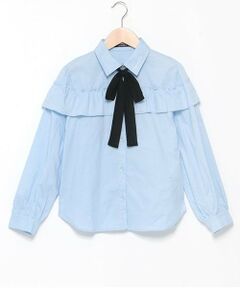 by LOVEiT / バイ ラビット シャツ・ブラウス | フリルボータイつきシャツブラウス