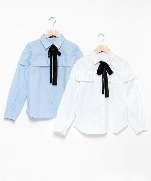 by LOVEiT / バイ ラビット シャツ・ブラウス | フリルボータイつきシャツブラウス | 詳細8