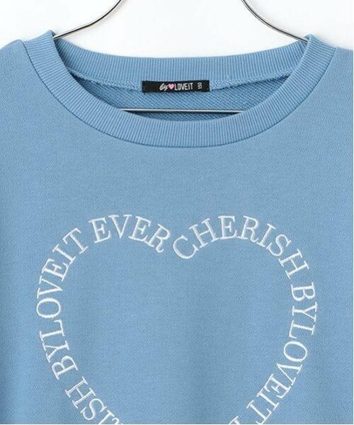 by LOVEiT / バイ ラビット スウェット | 袖リボンハートプルオーバー | 詳細3