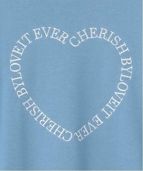 by LOVEiT / バイ ラビット スウェット | 袖リボンハートプルオーバー | 詳細4