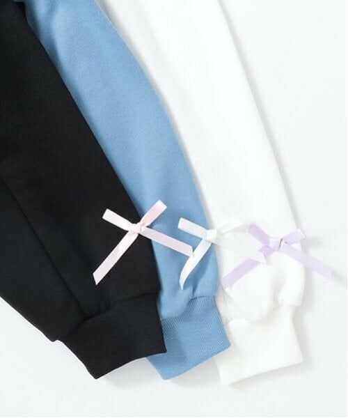 by LOVEiT / バイ ラビット スウェット | 袖リボンハートプルオーバー | 詳細5