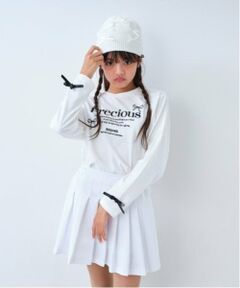 by LOVEiT / バイ ラビット Tシャツ | リボンロゴロングTシャツ