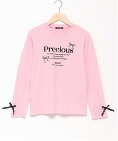 by LOVEiT / バイ ラビット Tシャツ | リボンロゴロングTシャツ