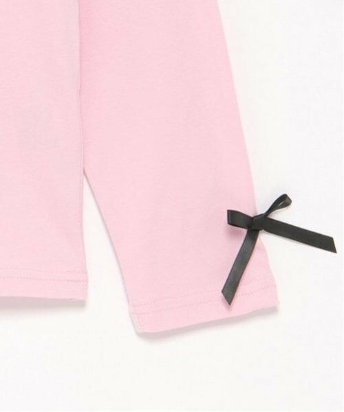 by LOVEiT / バイ ラビット Tシャツ | リボンロゴロングTシャツ | 詳細4