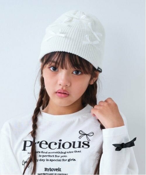 by LOVEiT / バイ ラビット Tシャツ | リボンロゴロングTシャツ | 詳細8