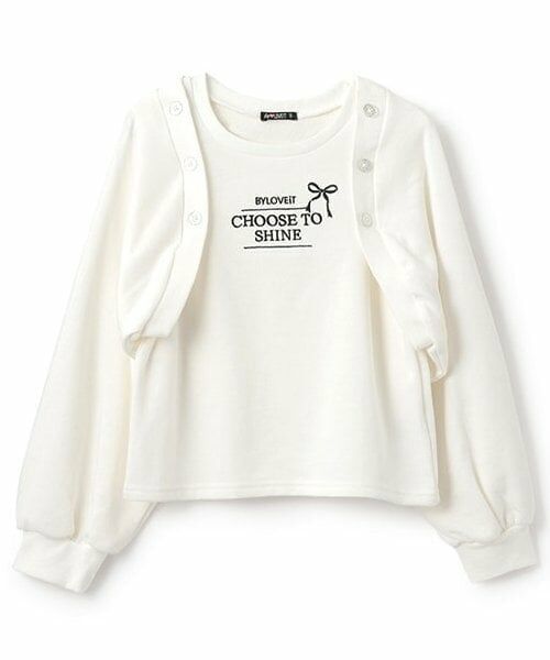 by LOVEiT / バイ ラビット スウェット | ボレロ風プルオーバー（オフ ホワイト）