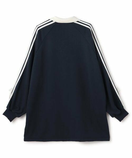 by LOVEiT / バイ ラビット ミニ丈・ひざ丈ワンピース | ハーフジップロゴワンピース | 詳細1