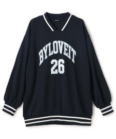 by LOVEiT / バイ ラビット ミニ丈・ひざ丈ワンピース | カレッジロゴチュニック