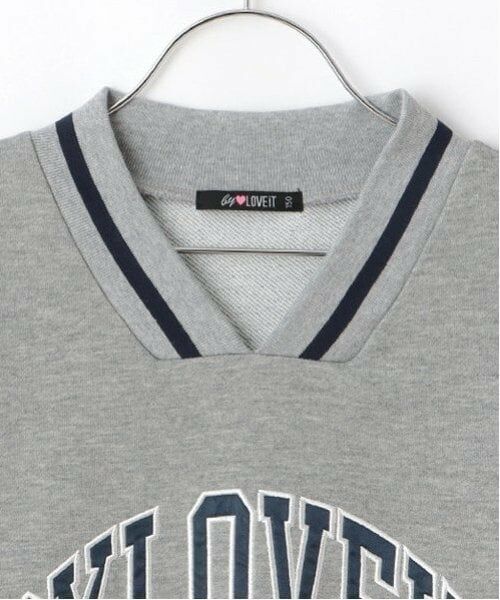 by LOVEiT / バイ ラビット ミニ丈・ひざ丈ワンピース | カレッジロゴチュニック | 詳細3