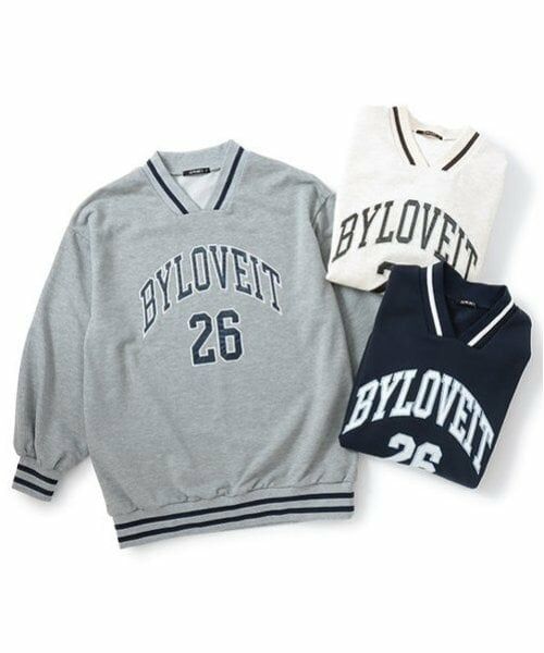 by LOVEiT / バイ ラビット ミニ丈・ひざ丈ワンピース | カレッジロゴチュニック | 詳細8