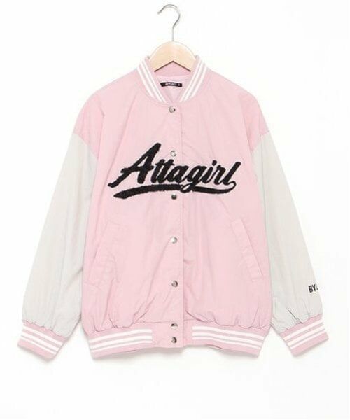 by LOVEiT / バイ ラビット ブルゾン | ナイロンスタジャン（ピンク）