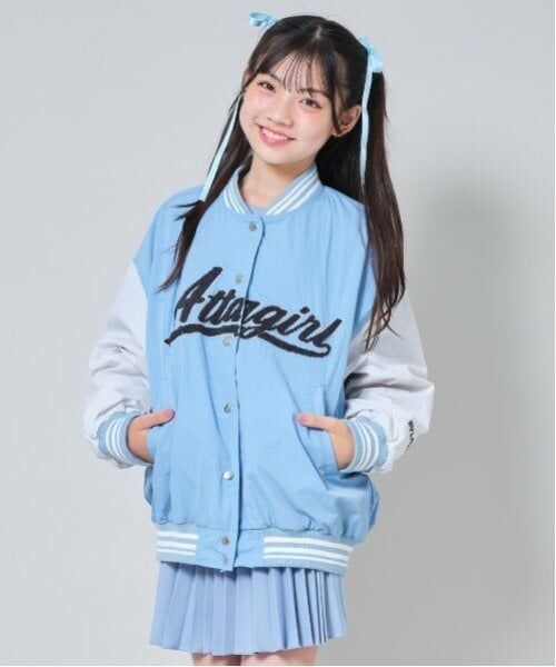 by LOVEiT / バイ ラビット ブルゾン | ナイロンスタジャン（ブルー）