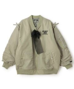 by LOVEiT / バイ ラビット ブルゾン | 2WAYリボンMA-1